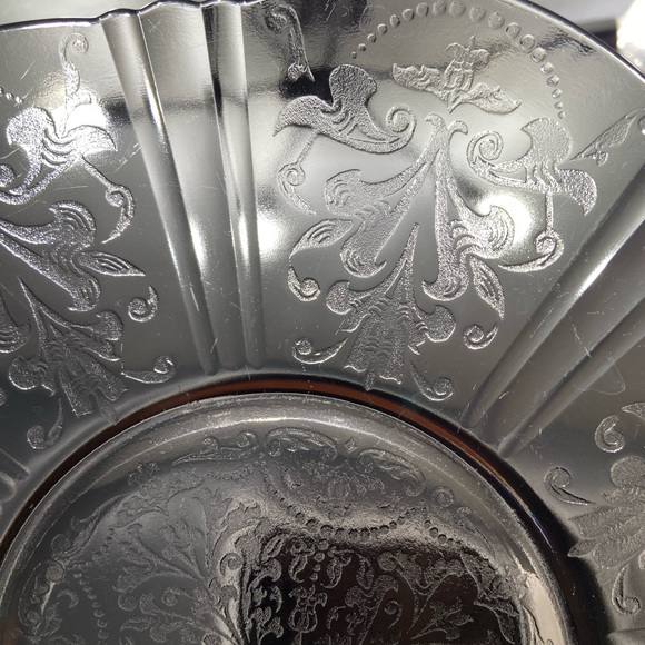 Vtg. MACBETH-EVANS 1930s Sweetheart Pink Depression Glass Platter Salver Plate - Picture 9 of 16